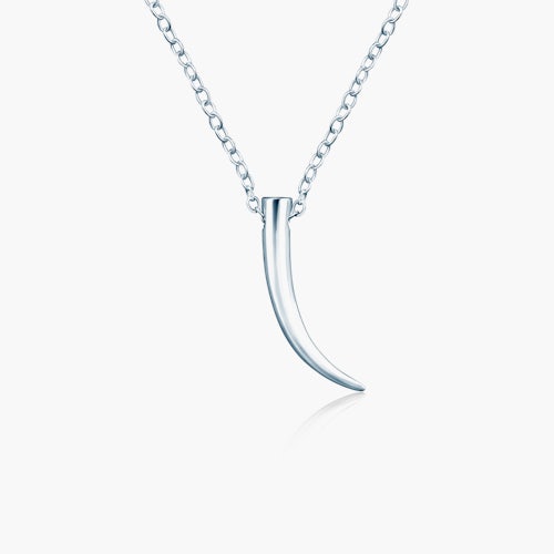 Naszyjnik celebrytka kieł Savicki: srebrny